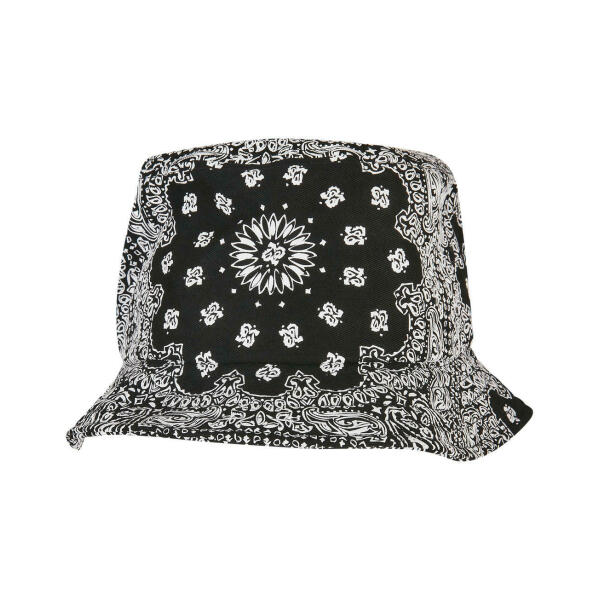 Bandana Print Bucket Hat - Black - One Size Bandana Print Bucket Hat - Black - One Size