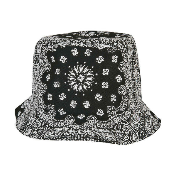Bandana Print Bucket Hat - Black - One Size Bandana Print Bucket Hat - Black - One Size